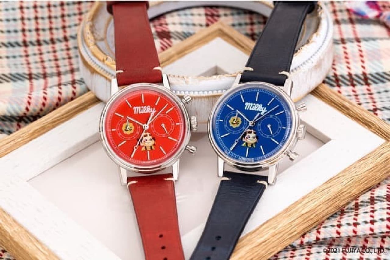 不二家「ミルキー」70周年記念！ペコちゃんコラボ時計がUNDONEから