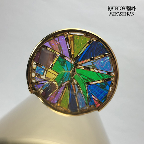 万華鏡：ホイール]ラージ・ペデスタル・ダイクロ/ブラス：チェスニック