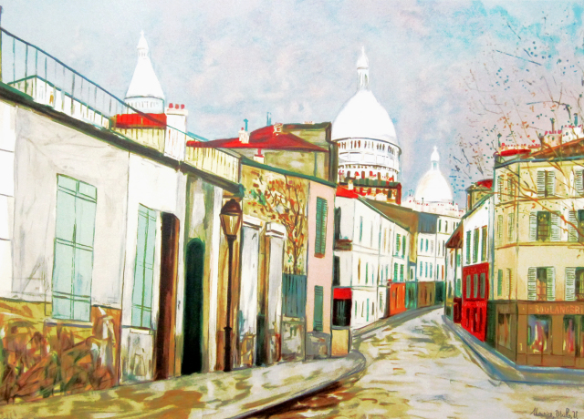 巨匠ユトリロが描く『白の時代』”ユトリロ「ノルヴァン通り