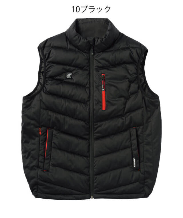 防寒服 TULTEX タルテックス 防風ヒーターベスト AZ-8310 衿付ヒーター