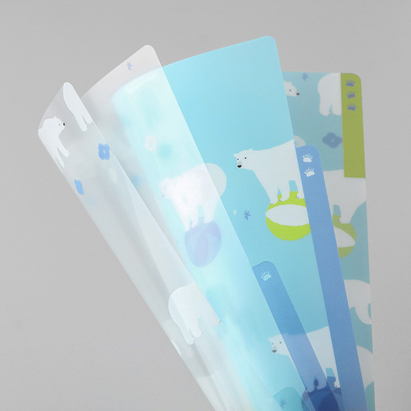 クリアファイル｜3ポケットクリアホルダー＜A5＞ シロクマ柄(35306006