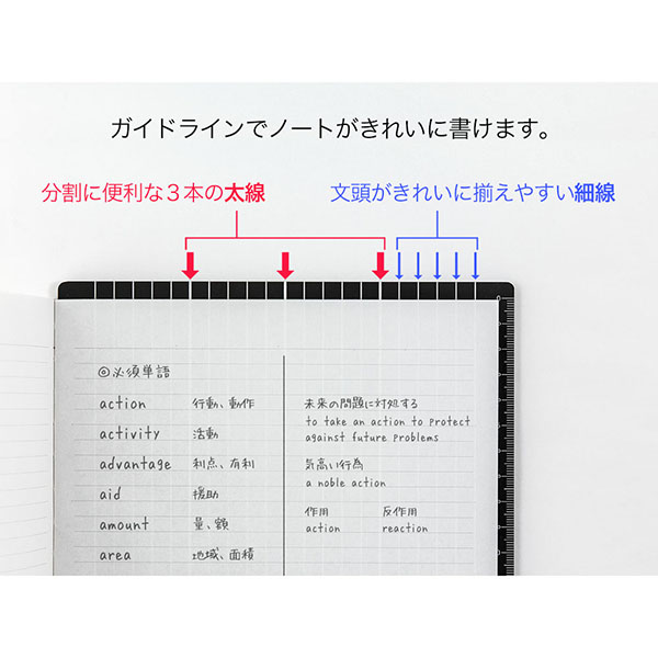 ミドリ】ブラック下敷き＜B5＞(40215006)