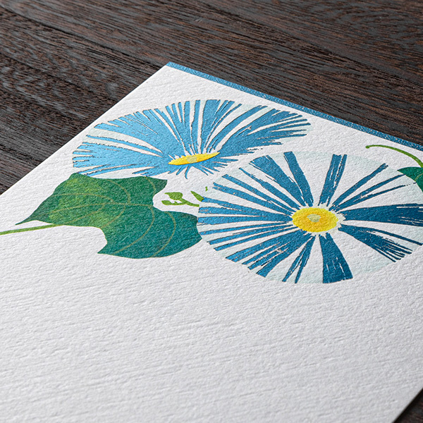 ハガキ/ポストカード｜紙シリーズ｜はがき 箔 朝顔柄(88785006