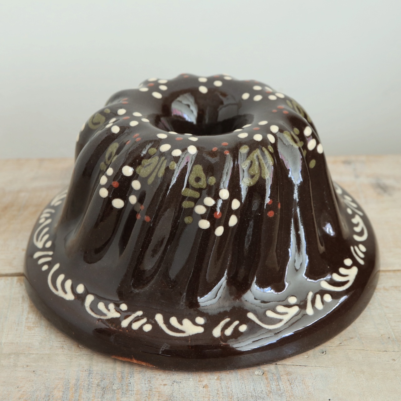 クグロフ型 小花 ダークブラウン 16cmサイズ アルザス地方