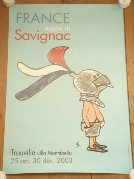 サヴィニャック オリジナル ポスター Savignac FRANCE made in Savignac