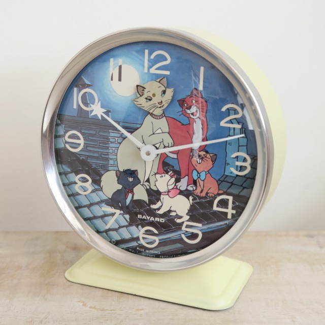 ウォルト・ディズニー おしゃれキャット マリー ビンテージ目覚まし