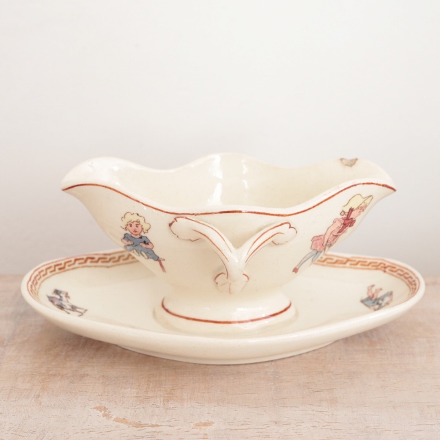 アンティーク ミニチュア ソーシエール アンファン フランス