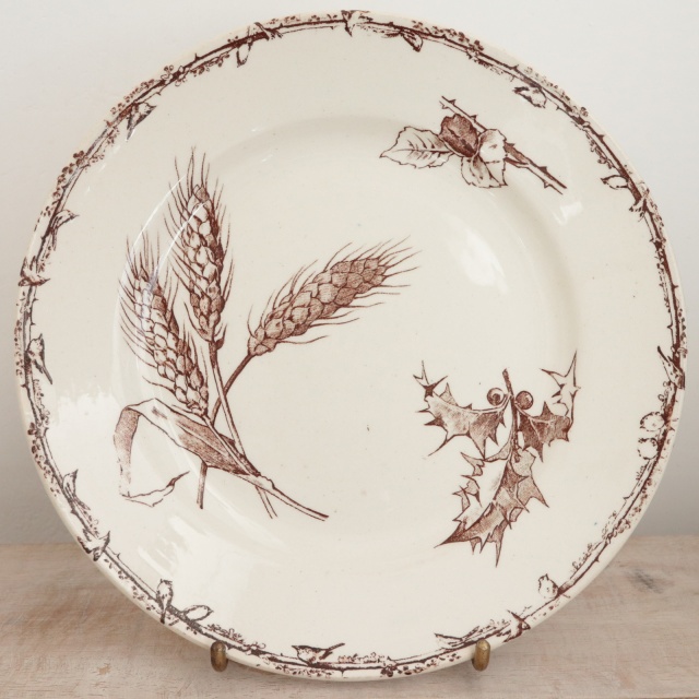 アンティーク プレート デザート皿 フランス ショワジールロワ製