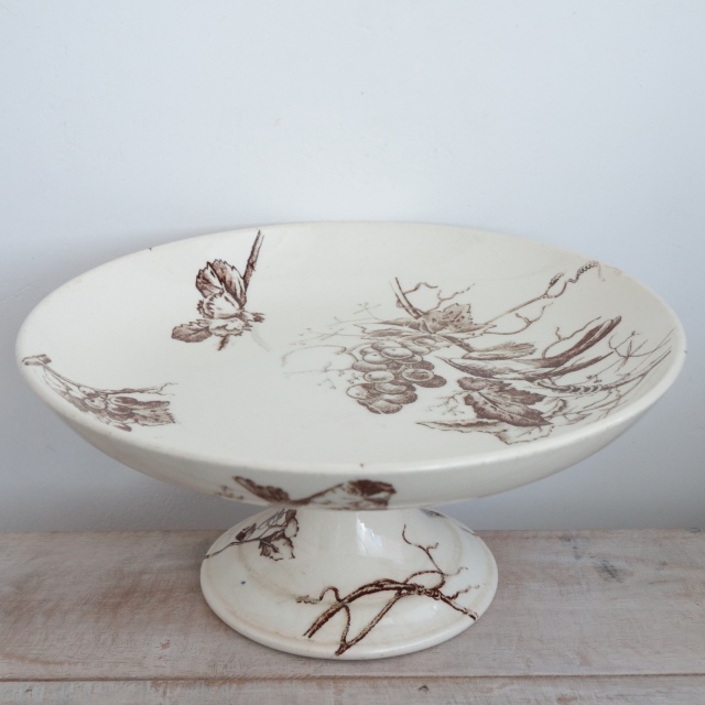 アンティーク コンポティエ コンポート皿 フランス ショワジールロワ製