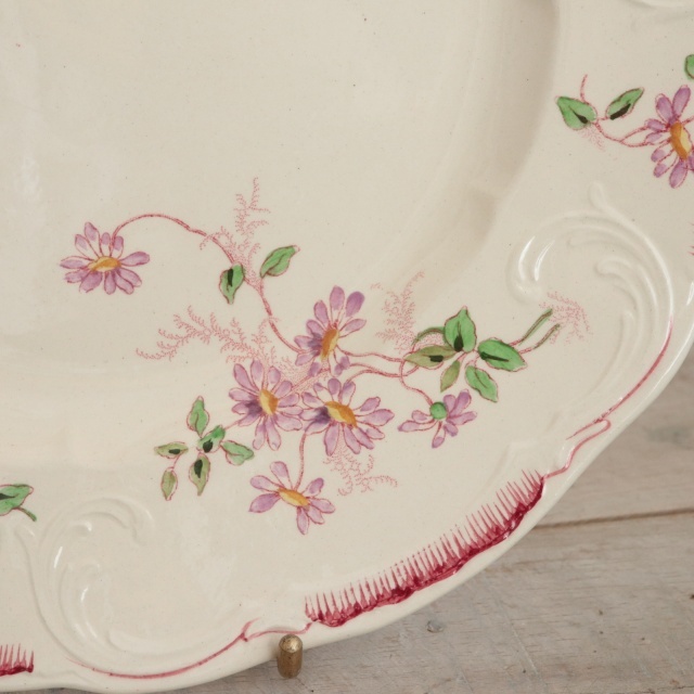 アンティーク プレート ディナー皿 CLETA フランス ロンシャン製 Longchamp