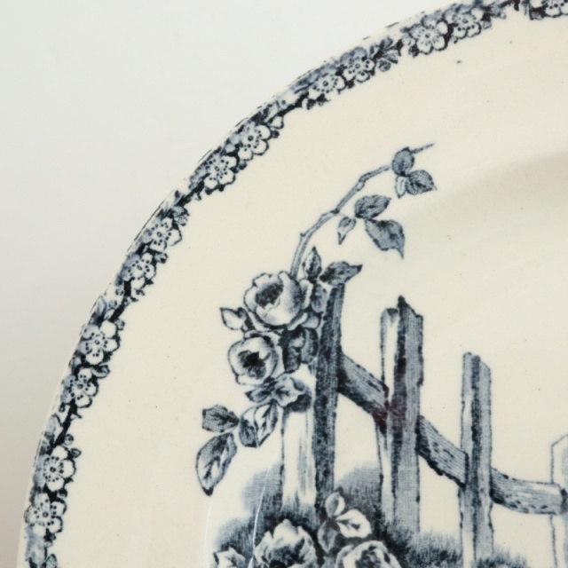 アンティーク プレート 皿 フランス製 エミールブルジョワ E.BOURGEOIS