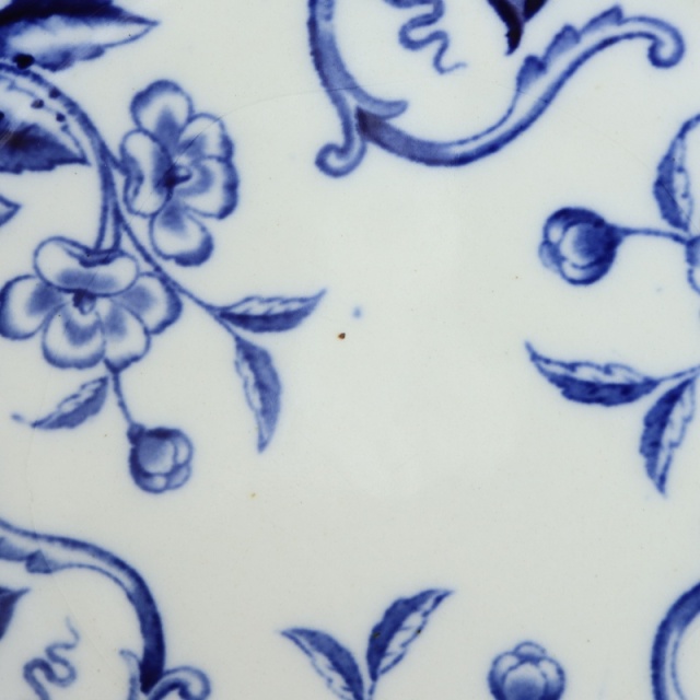 アンティーク コンポティエ FLORA フランス クレイユモントロー製