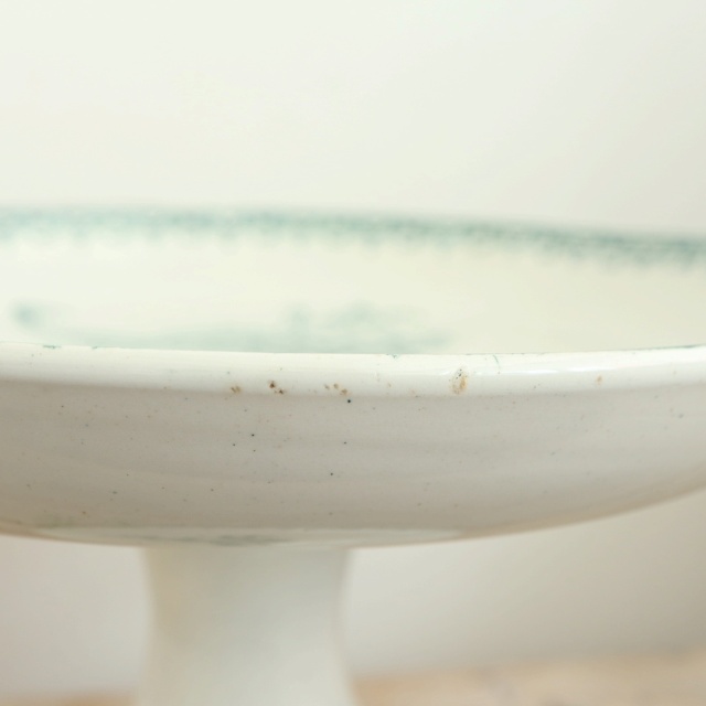 アンティーク コンポティエ スズラン MUGUET フランス サンタマン製 ST