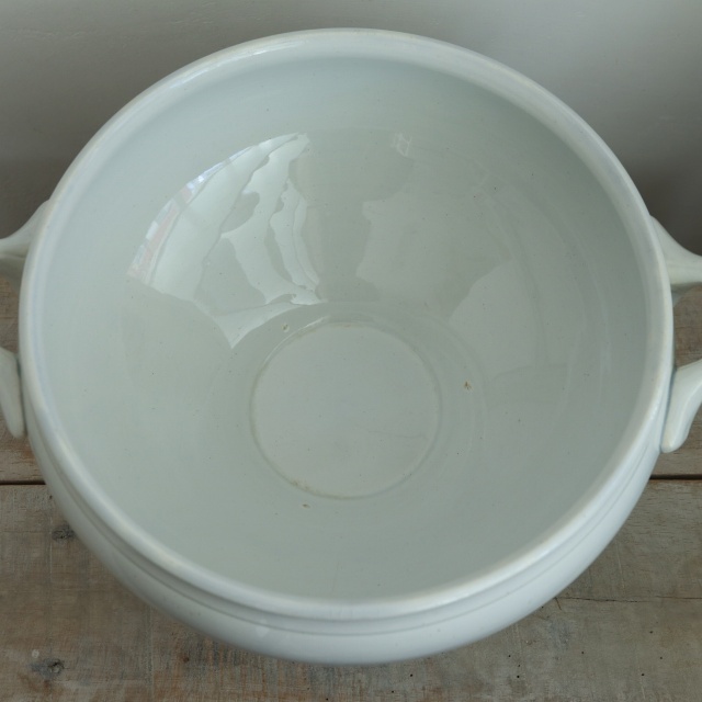 アンティーク スーピエール 白 フランス サンタマン製 SAINT AMAND