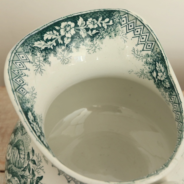 アンティーク ピシェ JARDINIERE フランス サンタマン製 SAINT AMAND