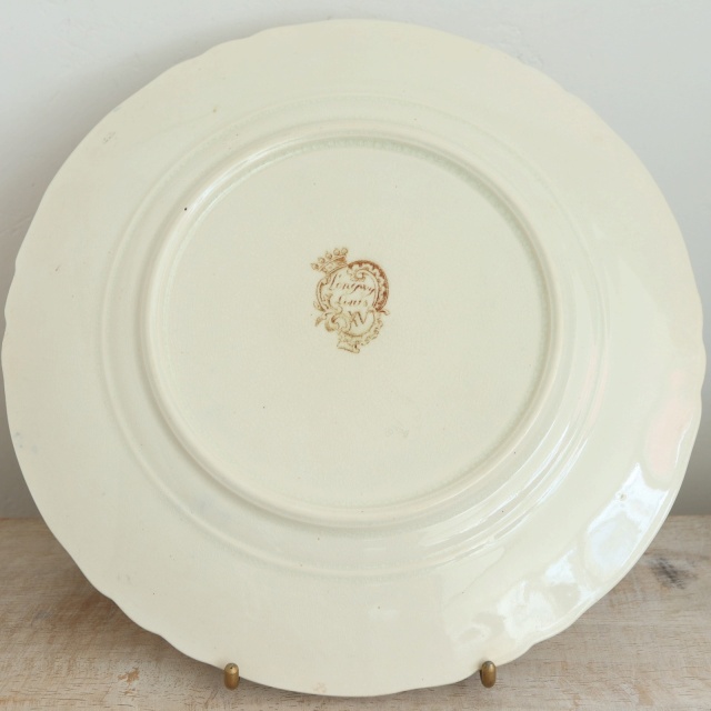 アンティーク プレート 絵皿 ルイ15世 Louis XV フランス ロンウィー製