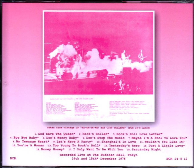 Bay City Rollers ベイ・シティ・ローラーズ/Tokyo,Japan 1976