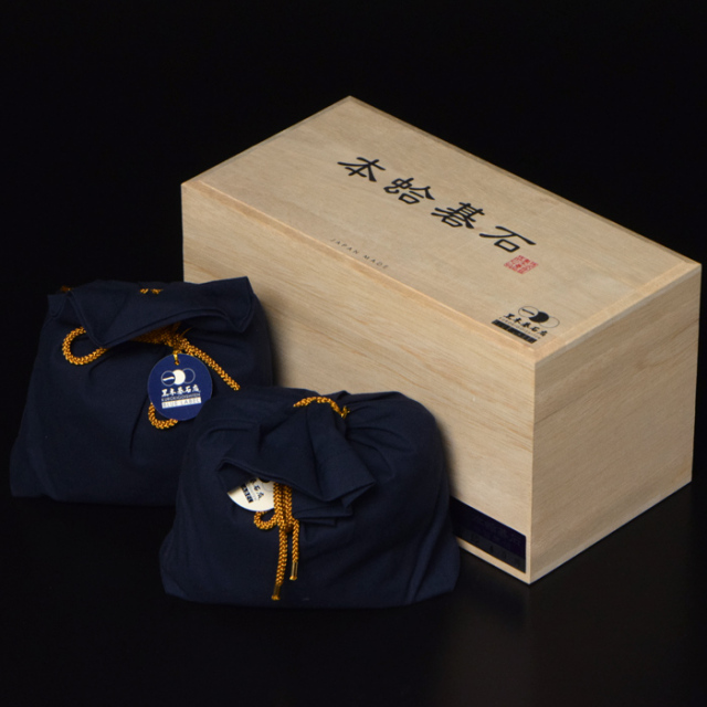 黒木碁石店 本蛤碁石 ブルーラベル雪印 40号 | 前川榧碁盤店