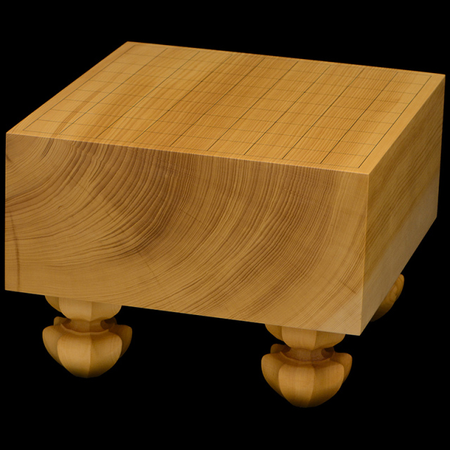 本榧足付将棋盤 4寸9分（天柾） sa40053 | 前川榧碁盤店