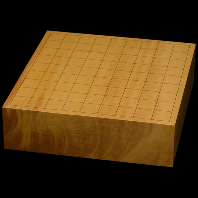 本榧卓上将棋盤 3寸1分（一枚板・天地柾） sb30047 | 前川榧碁盤店
