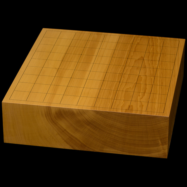 本榧卓上将棋盤 2寸4分（一枚板・天柾） sb20744 | 前川榧碁盤店