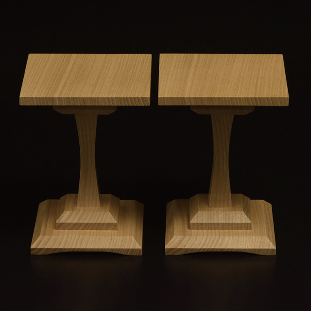 栓一本脚駒台 3寸盤用 | 前川榧碁盤店