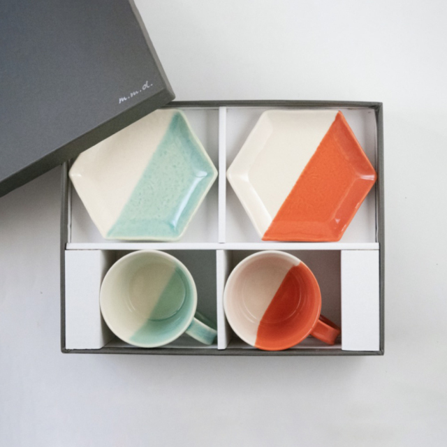 マグカップ・取皿セット / true colors line / ギフトボックス＆熨斗