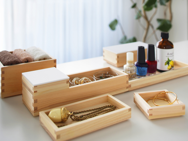 木製カトラリーケース HAKOMASU（ハコマス）