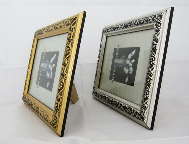 フォトフレーム ゴールド シルバー 2点セット 写真立て 額縁 立て掛け