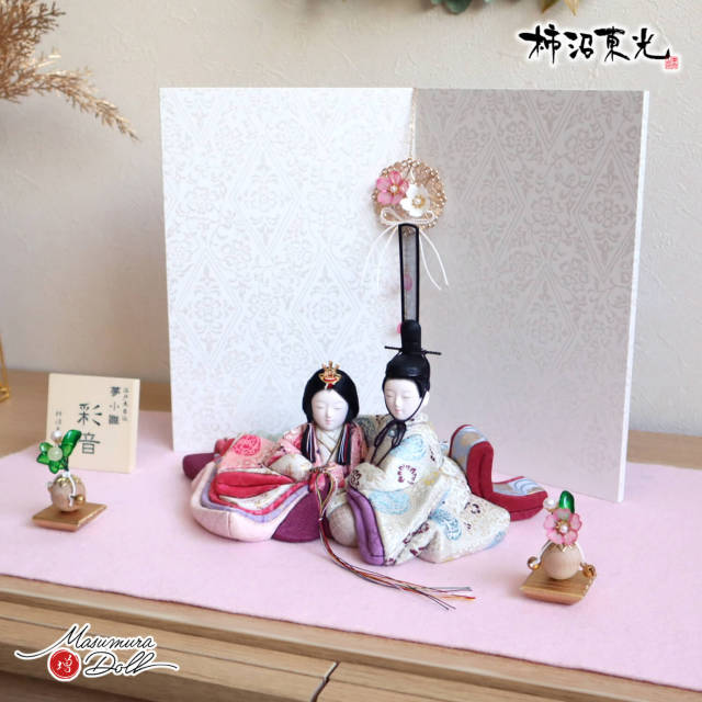 新作創作雛人形 柿沼東光作 増村人形店 オリジナル 彩音 大嶋金襴謹製