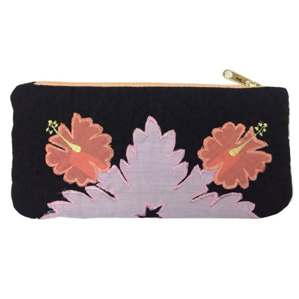 Hawaiianquiltハワイアンキルト ハイビスカスペンケース ポーチ
