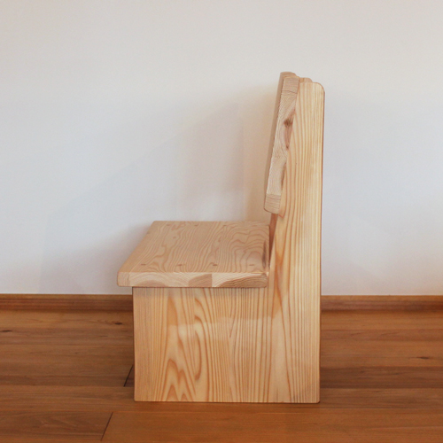 杉のキッズベンチ】木製遊具のような素朴な国産杉無垢椅子