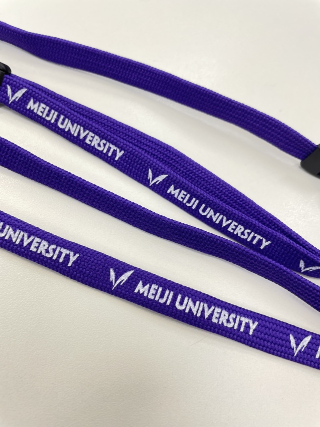 ◇明大ネックストラップ（紫） 明大グッズ ネットショップ