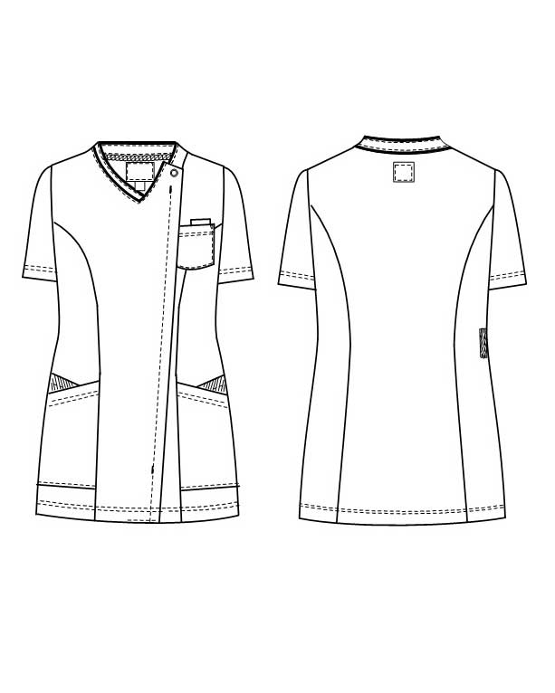 RF-5087 ナガイレーベン(nagaileben) 女子スクラブ