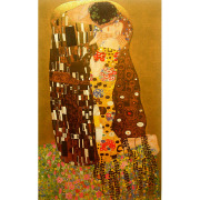 クリムト 複製画「接吻(Kiss)」ジクレ・シルクスクリーン｜絵画販売