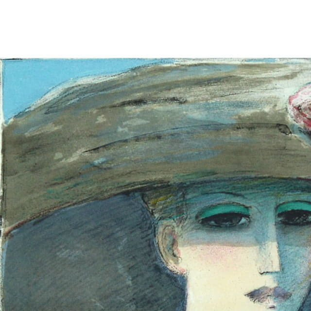 ジャン＝ピエール・カシニョール「海の前」リトグラフ 直筆サイン入り