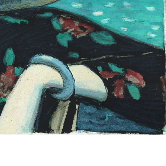 ジャン＝ピエール・カシニョール「海の前」リトグラフ 直筆サイン入り