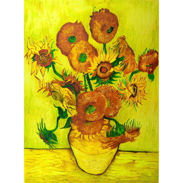 ゴッホ「ひまわり(黄)」 ジクレ版画｜絵画販売