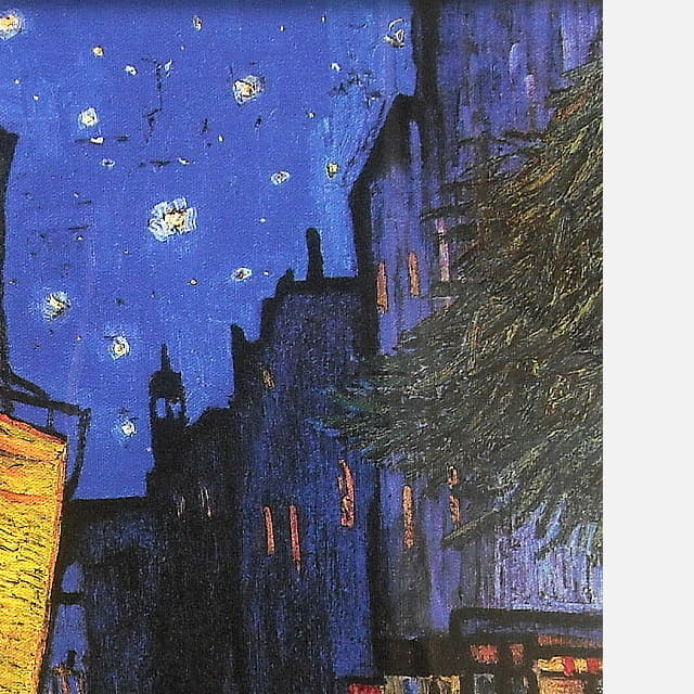 ゴッホ「夜のカフェテラス」ジクレ・シルクスクリーン｜絵画販売