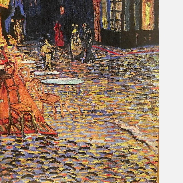 ゴッホ「夜のカフェテラス」ジクレ・シルクスクリーン｜絵画販売