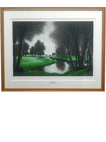 ジャック・デペルト「バル・ド・ランドルのゴルフ場」リトグラフ