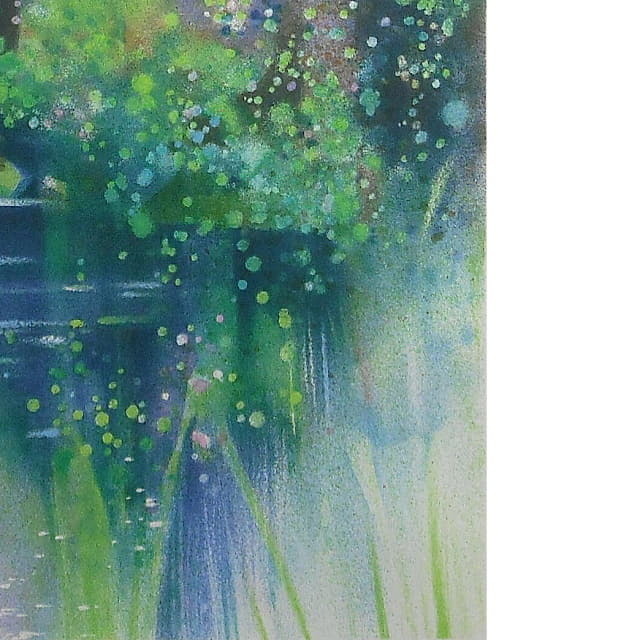 カミーユ・イレール「湖のシャトー」リトグラフ 直筆サイン入り｜絵画販売