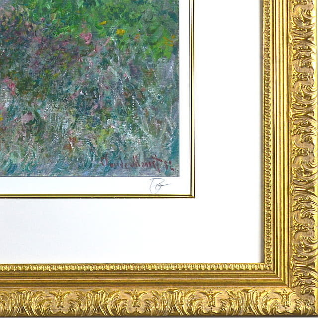 モネ 「プールヴィルの断崖の上の散歩」複製画 ロサンゼルス工房制作