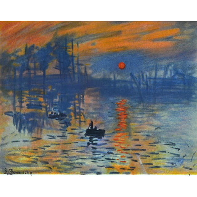 モネ「印象・日の出」リトグラフ パリ工房制作｜絵画販売