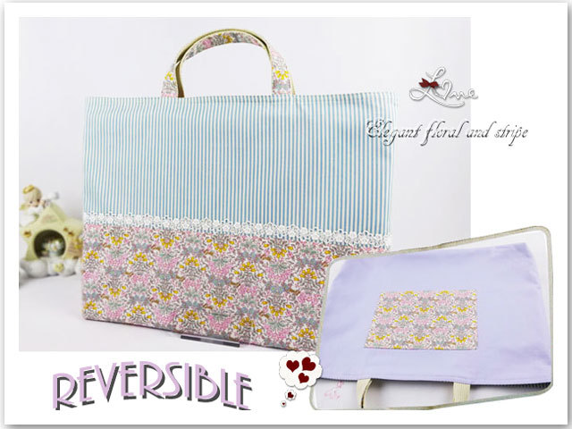 入園入学グッズ 3点セット【 リバティ風 花柄 】 大きめ レッスン