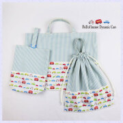 くるま・働く車柄 - セットで揃う入園入学グッズ用品 男の子用