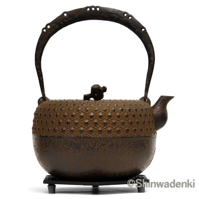 南部鉄器 鉄瓶 18型小槌亀甲 11004 Shinwadenki