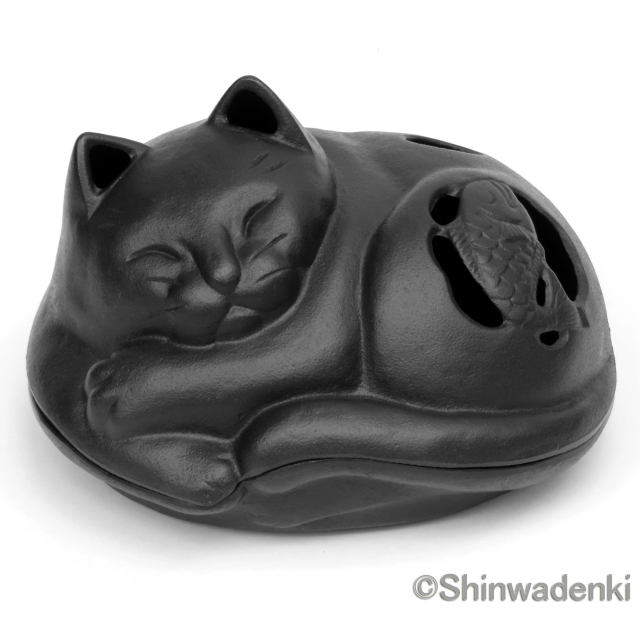岩鋳 南部鉄器 蚊遣り 猫 18310 Shinwadenki