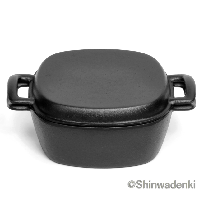 南部鉄器 両手万能鍋深型 IC-047 Shinwadenki