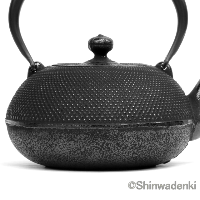 南部鉄器 鉄瓶 姥口アラレ 1.2L OH-310 Shinwadenki